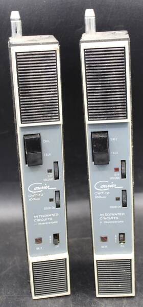 Cwt-10 Courier Transceiver Walkie Talkies Set 11 Transistors Clean