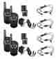 Cxt135-2 Cxt125 Ga-ebm2 Cobra 2 Pair Microtalk 16 Mile Walkie Talkie 2-way Radios 4 Headsets 744271311488