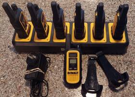Ip-67 Dewalt 850035515280 Dxfcjj Walkie Talkies With 7-pack Gang Charger