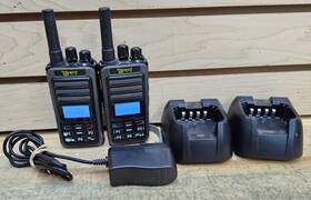 Dp610 Direct Ptt Pair Of Two-way Network Radios Lte 4g With Chargers Working