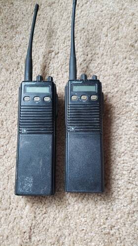 585-5020-020 Ef Johnson 2x Radio Avenger 242-8150 Lot Both Turn On And Transmit See Pictures