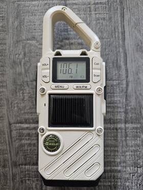 Egedor 313094953917 Walkie Talkie Fm/wx Emergency Radios With Weather Solar Powered Hand Crank