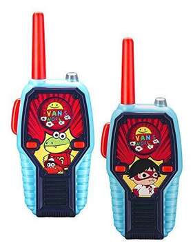 Ekids 092298942360 Ryans World Walkie Talkies For 2 Way Radio Long Range Light Sound Effects To