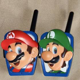 Ekids Mo-207.exv0 Nintendo Super Mario And Luigi Frs Uhf 2-channel Walkie Talkies Mo-207