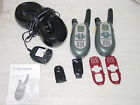 Fv500 Motorola Two 2 Way Radio Walkie Talkie Set W Charger Clips Manual Nice