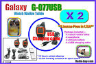 G-077usb Galaxy Watch Walkie Talkie ( Frs, 2-way Radios, Licence Free) X 2 Sets