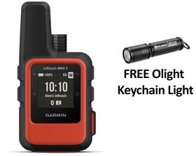 Garmin 010-02602-00 Inreach Mini 2 Red Satellite Communicator Olight Flashligh