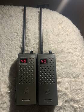 3-3980a Ge 2x Vintage Citizens Band 40ch Handle Cb Radios Work Great Ext Attn Pt