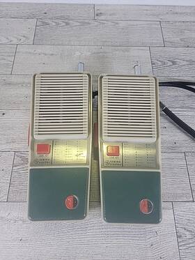 Y-7140b General Electric Ge Youth Electronics 2 Walkie Talkies Morse Code On Front Mar 1969 Read