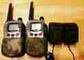 Gmrs1525 Audiovox Pair Of Gmrs 1525 Two-way Radio Walkie Talkie W Cases Clip Ac Adapter