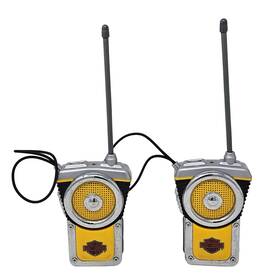 Ii6543-313 Harley Davidson Vintage Milwaukee 2 Way Walkie Talkie Handheld Motorcycle Yellow