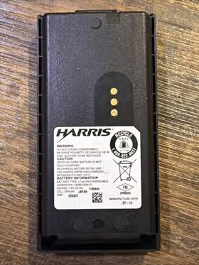 Harris By-023406-006 Rev D Battery