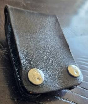 5340-01-545-0445 Harris Kry1011609 Leather Radio Holder Belt Loop Clip Kry1011609/1 Xg-15