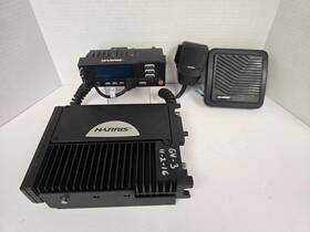 Cu23218 Harris Xm-100f Multiband Mobile Radio And Head Unit Untested