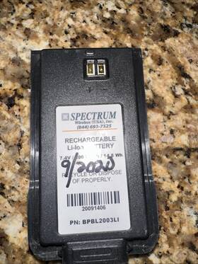 20091406 Hytera Spectrum Wireless Rechargeable Li-ion Battery 7.4v For 2 Way Radio Walkie Talkie