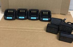 Ch10l30 Hytera Lot Of 4 Smart Charger For Portable Two-way Radios With Ac-adapter