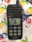 Ic-m32 Icom Vhf Marine Transceiver Has Aa Batery Adapter No Charger