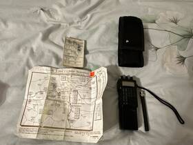 Ic-2sr Icom 2sre Transceiver With Battery Pack Working Requires Aa Batteries