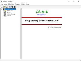 Ic-a16 Icom Cs-a16 V1.01 Radio Programming And Clone Software For Download