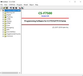 Ic-f7010 Icom Cs-f7500 V2.8 Programming And Clone Software For Ic-f7010/7020/7040/7510/7520