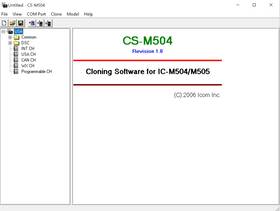 Ic-m505 Icom Cs-m504 V1.0 Radio Programming And Clone Software For Ic-m504