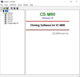 Ic-m90 Icom Cs-m90 V1.0 Radio Programming And Clone Software For
