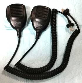 F2721 Icom Hm152 Lot Of 2 Hm 152 Hand Speaker Mics For F5011 F6011 F6021 F6061