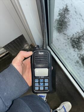 Ic-m24 Icom Mc-m24 Floating 5w Vhf Float N Flash Working