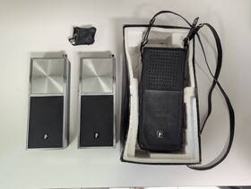 8118 J.c. Penney Vintage Set Walkie Talkies With Cases 9 - Transistor Model Jc As-is