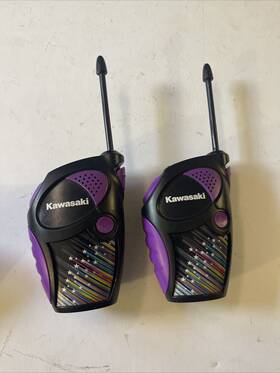 Dm1118 Kawasaki Walkie Talkies Up To 200 Feet Ages 5 Set Of 2 Super Fun Tested