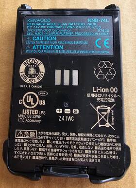 Knb-74l Kenwood Knb84l Kenwod Li-ion Batttery Pack For Thd74 Thd74a Thd74a/e Thd74e