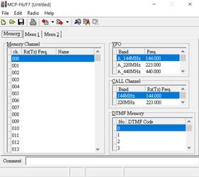 Th-f7e Kenwood Mcp-f6 Mcp-f6/f7 V1.01 Memory Control Program For Th-f6a / Th-f7a