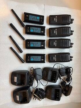 Nx-240v-k Kenwood Vhf Portable Radio 16 Channel 5w Set Of 4
