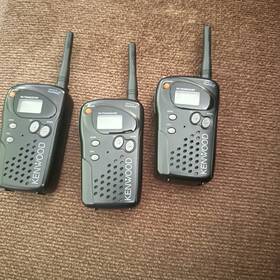 Ubz-al14 Kenwood Set Of 3 Walker Talkie Freetalk Two Way Radio Walkie Talkies