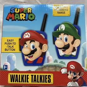 Mo-207.v0 Kiddesigns Super Mario Bros Walkie Talkies Long Range Two Way Static Free Radios