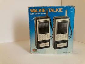 Ce-440 Kmart Vintage Walkie Talkie 6-32-62 With Morse Code Function Retro