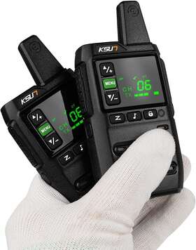 X-tfsi-gz20 Ksun Long Range Walkie Talkies Waterproof Frs Rechargeable Two Way Radios 2 Pack