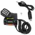 Kt-8900r Kt8900r Qyt Vhf Uhf Tri-band 200ch 25w Dtmf Ctcss Dcs Radio 1xusb Cable Us