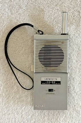Ha-62 Lafayette Vintage Ha -62a Walkie Talkie Tested Works 43 Inch Antenna