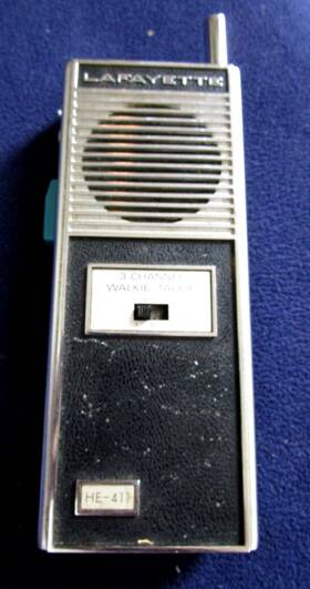 He-411 Lafayette Vintage 3 Channel Walkie Talkie Untested Single Owner Parts