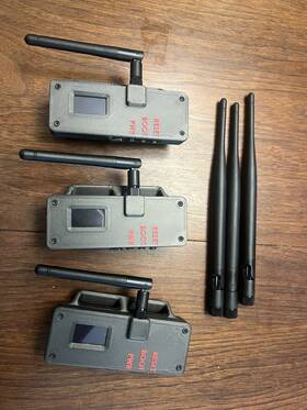 Lora32 Lilygo Meshtastic T-beam 915mhz Radios In Cases Lot Of 3