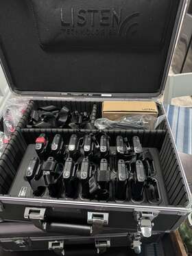 La-481 Listen Technologies La481 Docking Charging Station Case With 14x La453 Transceivers