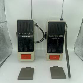 9a31f Lloyds Vintage Pair 2 Cb Walkie Talkies Transceiver With Code Sender