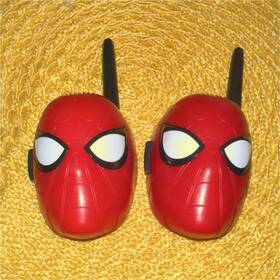 14g0k4 Marvel Spiderman Portable Walkie Talkies Red Black White Handheld Pair