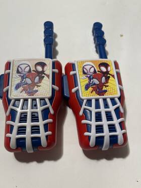Sa207.exv1 Marvel Spider Man Walkie Talkies Amazing Friends Toy Set Battery Operated Red Blue