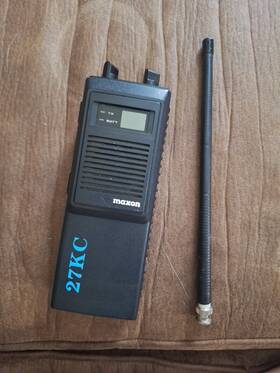 27kc Maxon Vintage Handheld Walkie Talkie Functional