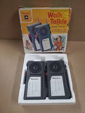 Ji-400 Mayfair Vintage 1960s Walkie-talkie Morse Code Transistor Solid State