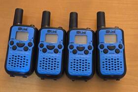 Wt16-j94 Mi Link Set Of 4 Walkie Talkies 22 Channels Up To 16 Mile Range 2 Way/flashlight