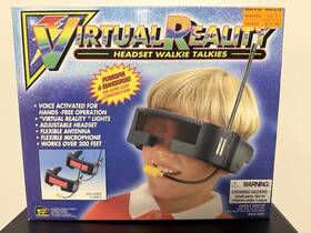 Mga-2950 Micro Games Of America 1990s Virtual Reality Headset Walkie Talkies