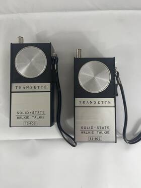 13-103 Midland Transette Walkie Talkie Pair Vintage 1966 Untested